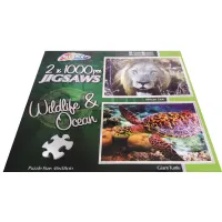 Puzzel 2x1000 Wildlife Ocean